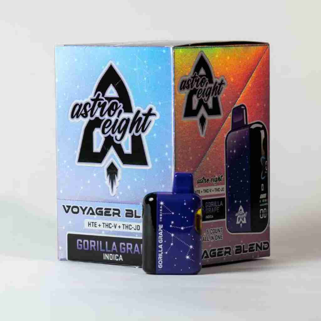 Astro Eight Voyager Blend Disposable Vape 5g Gorilla Grape