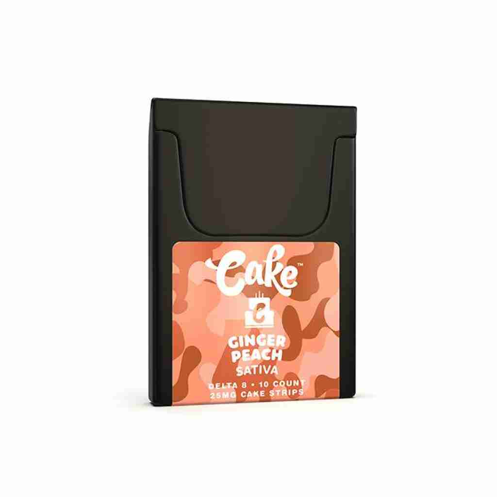 Cake Delta 8 Oral Strips 20pc Ginger Peach