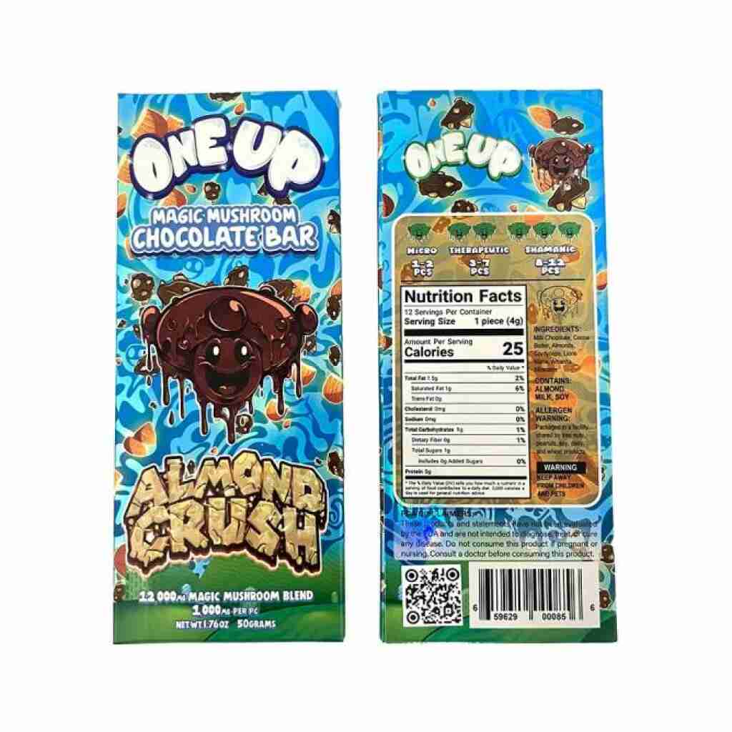 One Up Magic Mushroom Chocolate Bar 12000mg 12pc | 10 Flavors | D8 ...