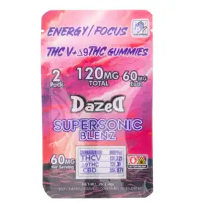 Dazed Supersonic Blenz Gummies 120mg 2 pc