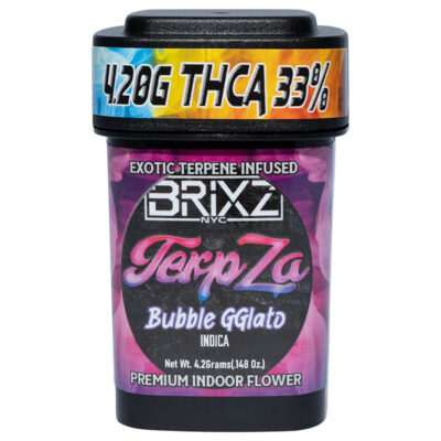 BRIXZ NYC TerpZa 33% THCA Flower – Exotic Flavor Enhanced Indoor Flower 4.20g