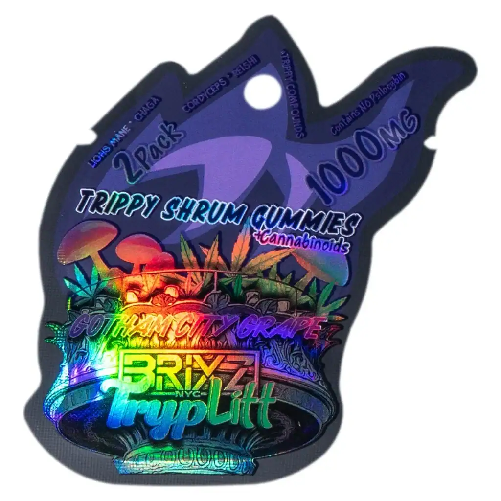 BRIXZ TrypLitt Nootropic Mushroom Gummies 2pc Gotham Grape