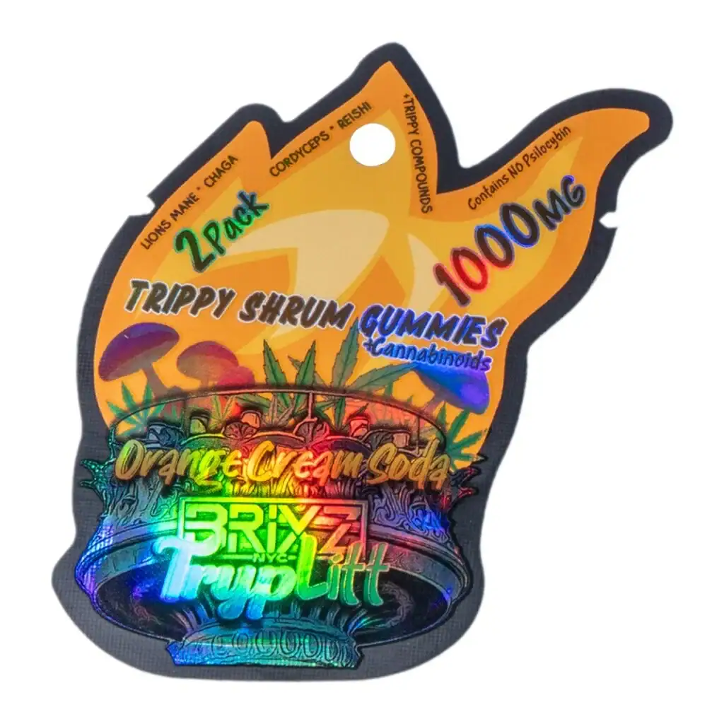BRIXZ TrypLitt Nootropic Mushroom Gummies 2pc Orange Cream Soda