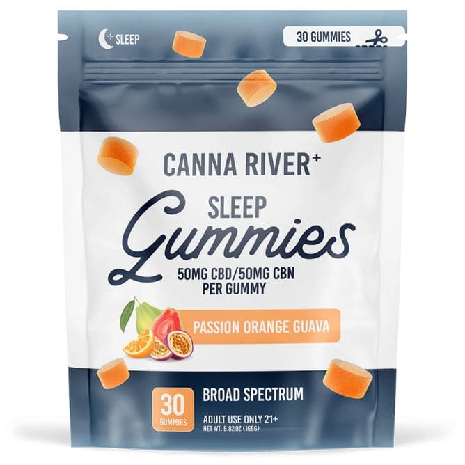 Canna River Broad Spectrum CBD Sleep Gummies 3000mg 30pc POG
