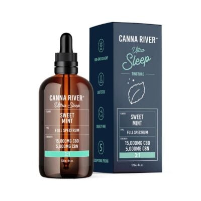 Canna River Full Spectrum CBD Ultra Sleep Tincture 15000mg 120mL - Sweet Mint