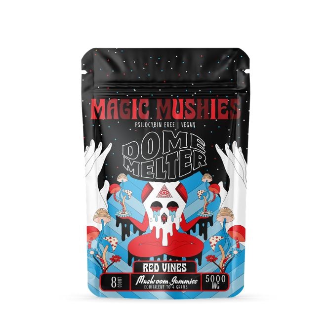 DomeMelter Magic Mushies Vegan Gummies 8pc Red Vines