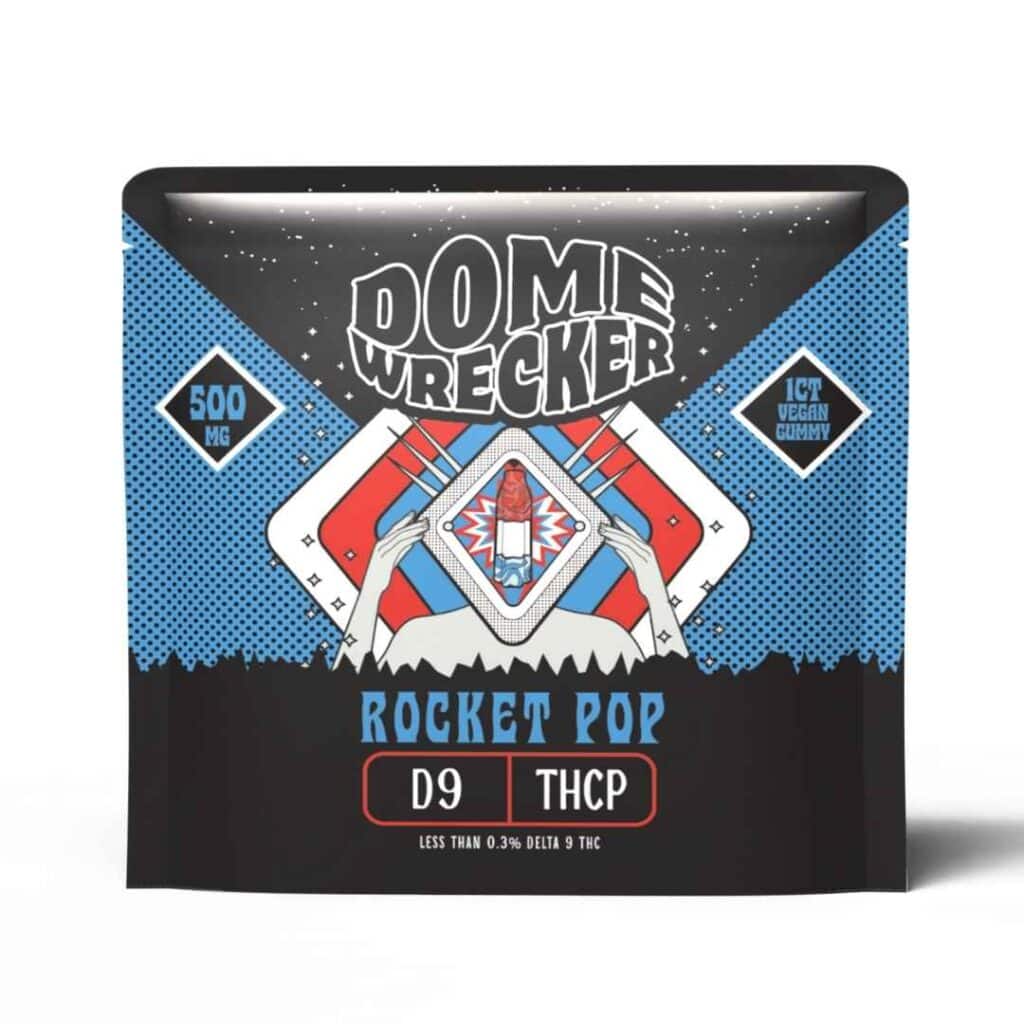 DomeWrecker Delta-9 THCP Vegan Gummies 500mg 1pc Rocket Pop