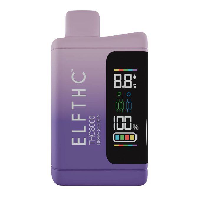 ELF THC 8000 Quantum Blend Disposable 8g Grape Society