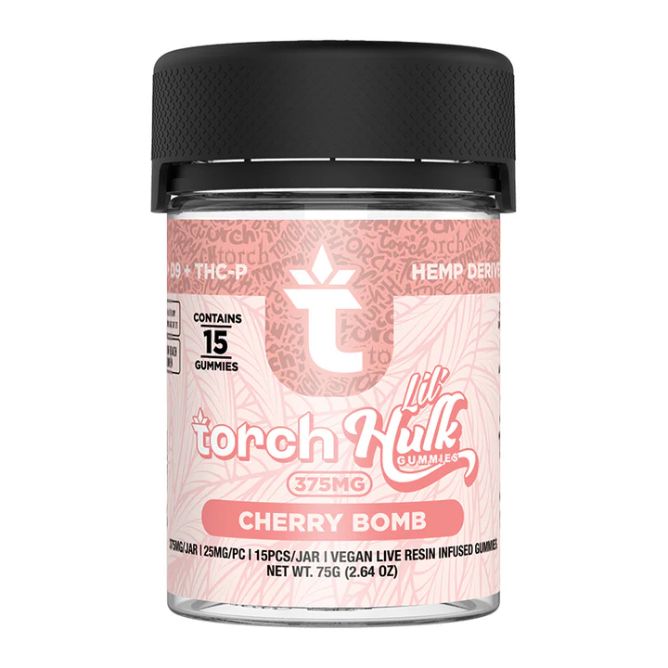 Torch Lil’ Hulk Gummies 375mg 15pc Cherry Bomb