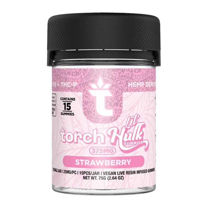Torch Lil’ Hulk Gummies 375mg 15pc Strawberry