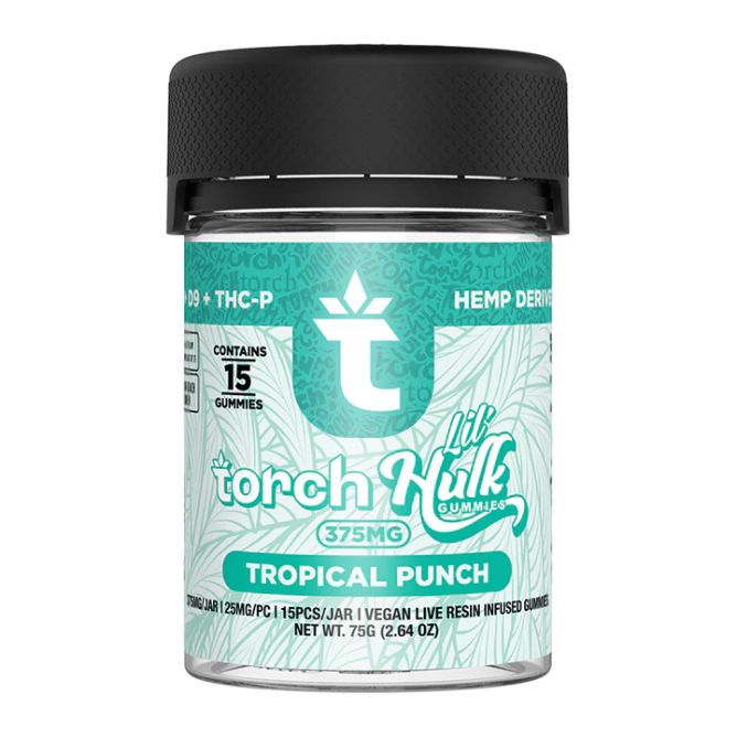 Torch Lil’ Hulk Gummies 375mg 15pc Tropical Punch
