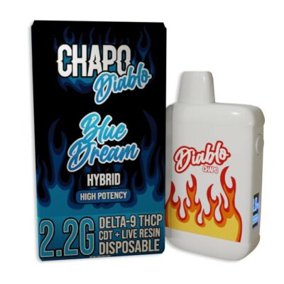 chapo diablo blend disposable vape 2.2g blue dream