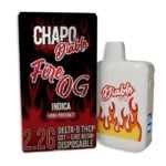 chapo diablo blend disposable vape 2.2g fire og