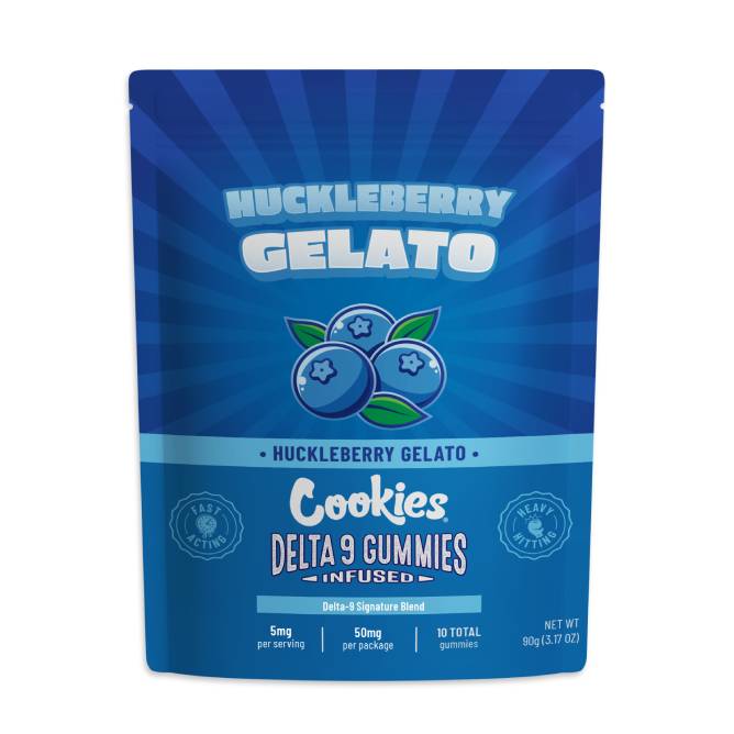 Cookies Delta-9 THC Gummies 1000mg 10pc Huckleberry Gelato