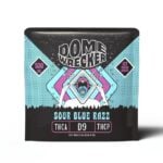 domewrecker thca vegan gummies 1pc sour blue razz