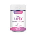 Urb 1-1 THC CBD Gummies 750 mg 6pc - Blueberry Pomegranate