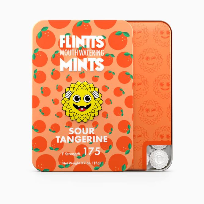 Flintts Mints 12pc Sour Tangerine (175)