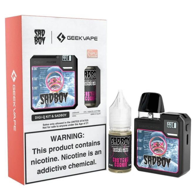 Geekvape Digi Q Kit x Sadboy 10mL 48mg - Custard Cookie