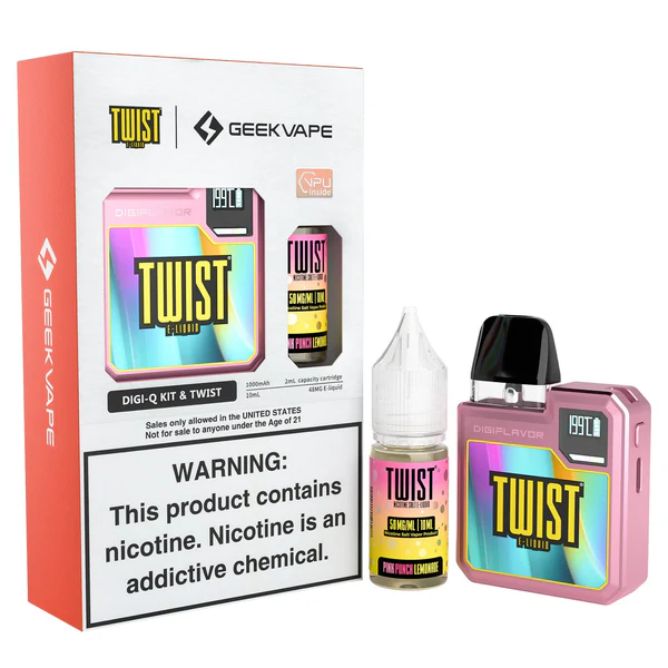 Geekvape Digi Q Kit x Twist 10mL 50mg - Pink Punch Lemonade