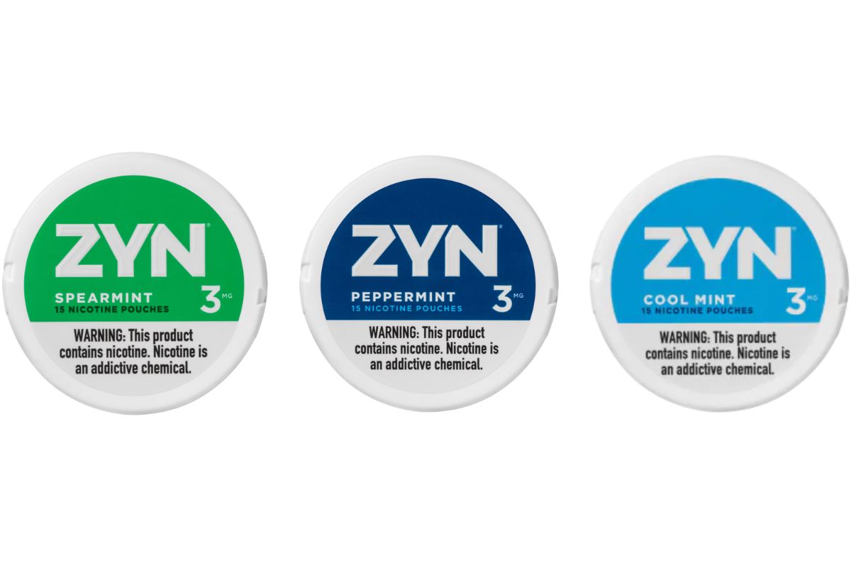 A collection of zyn mint flavors nicotine packs