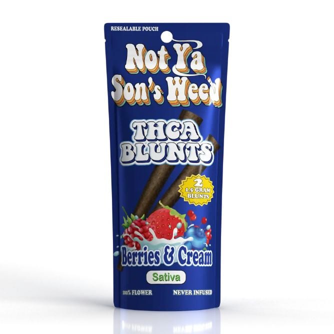 Not Ya Son’s Weed THCa Blunt 2pc Berries & Cream 