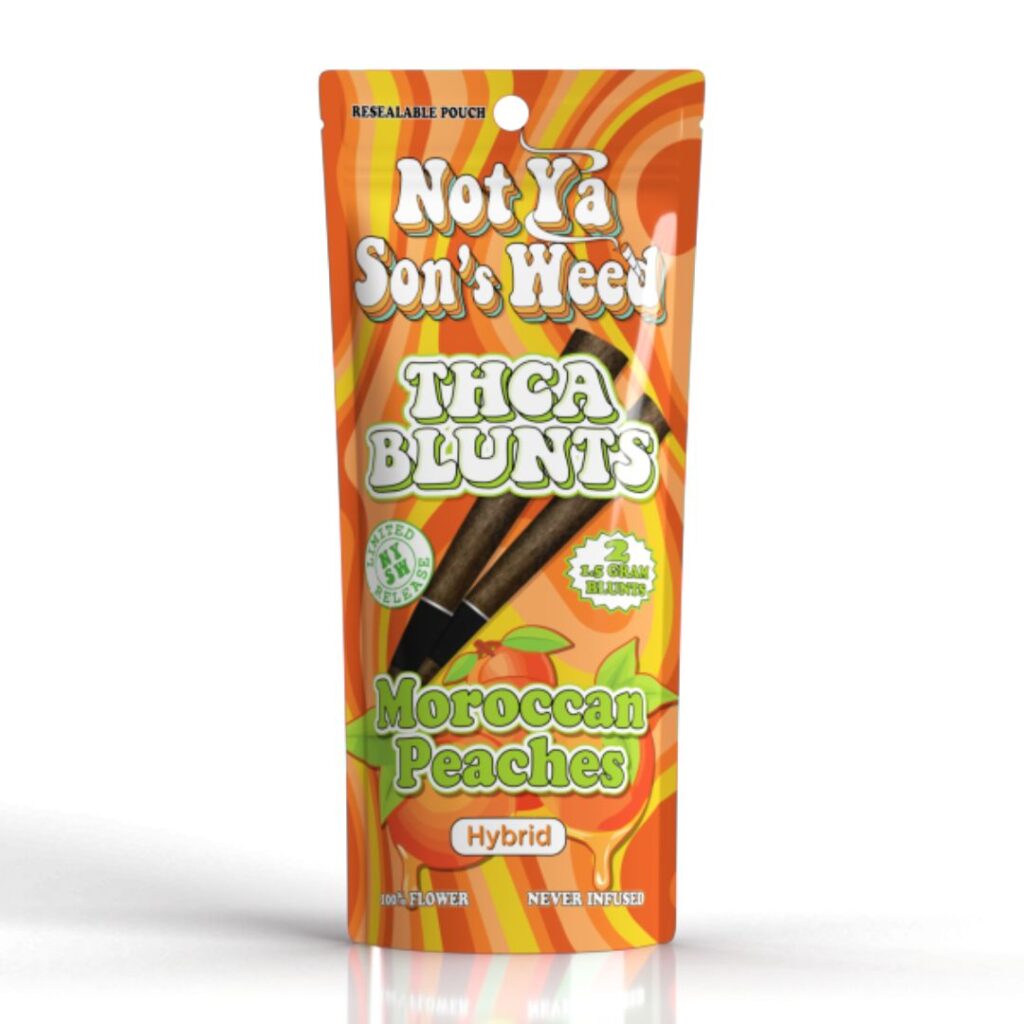 Not Ya Son's Weed THCA Blunt 2pc - Moroccan Peaches (Hybrid)