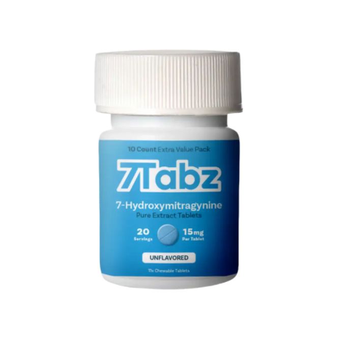 7Tabz 10ct Bottle 7Hydroxy Tablets 15mg - Unflavored