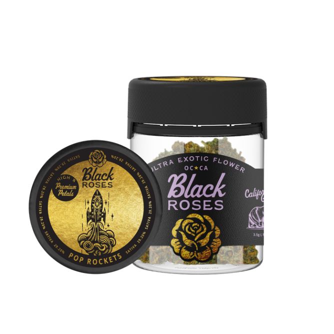 Black Roses Ultra Exotic THCa Flower 3.5g Poprocket