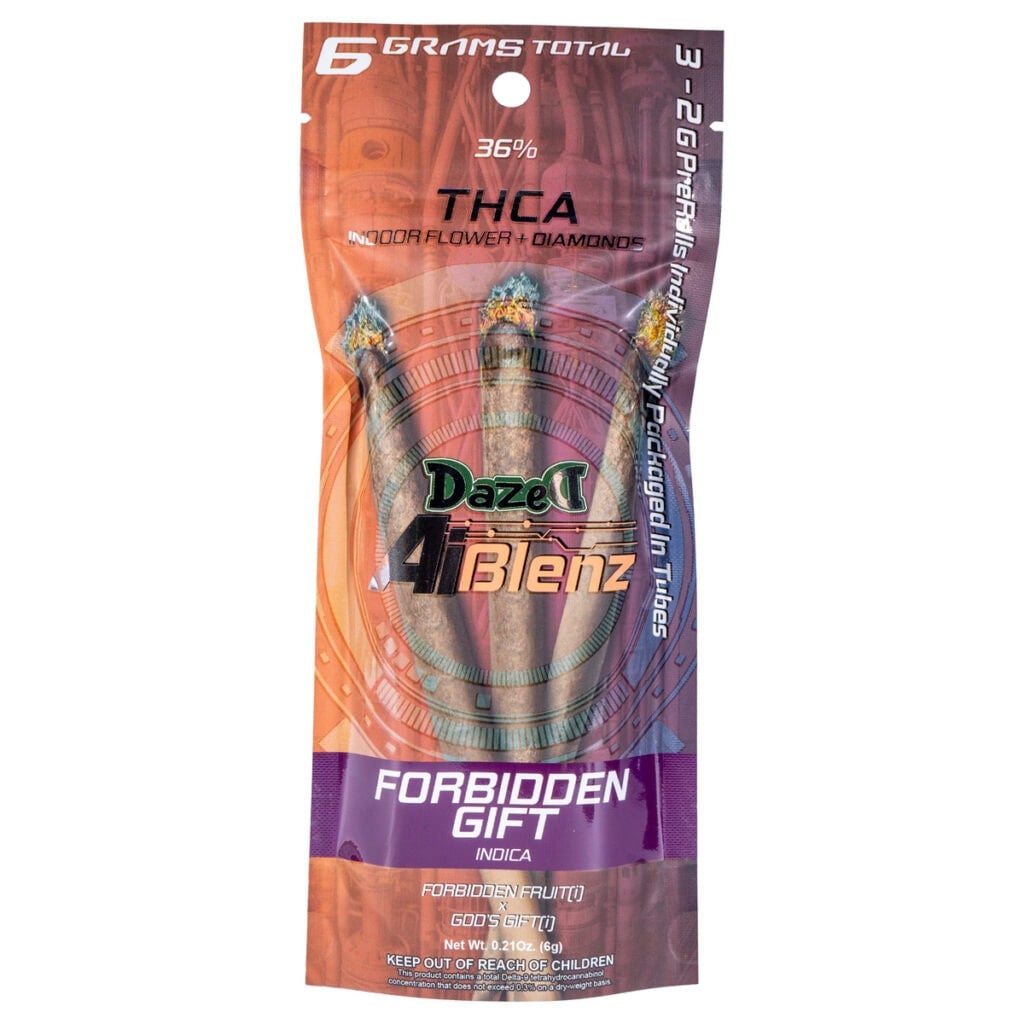 Dazed Ai Blenz THCA Pre-Roll 2g 3pk Forbidden Gift