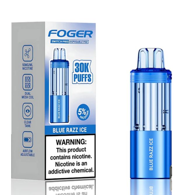 Foger Switch Pro Disposable Pod 50mg 19mL Blue Razz Ice