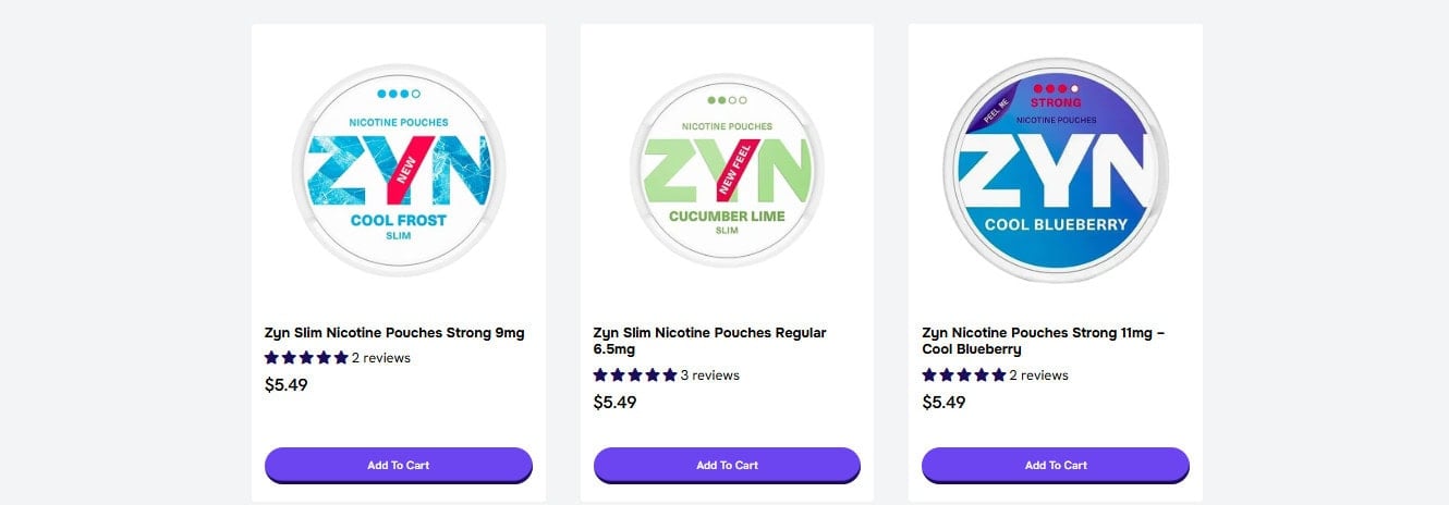 High quality zyn nicotine pouches