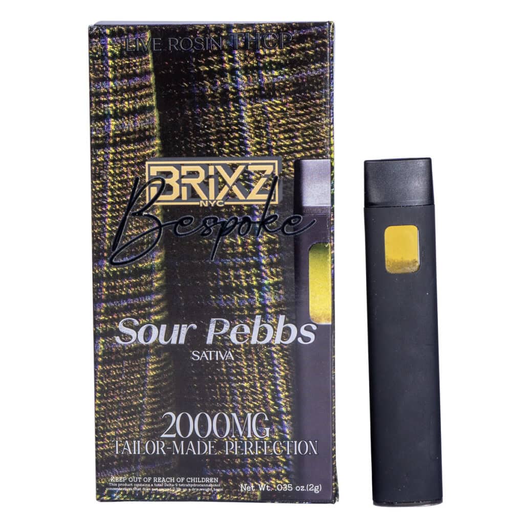 BRIXZ Bespoke THCP Disposable 2g Sour Pebbs (Sativa)