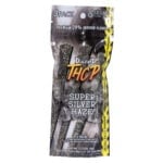 The Dazed 3-Pack THCP Pre-Roll 2g Super Silver Haze Sativa packaging highlights three pre-rolls, each containing 2 grams of Premium 29% Indoor Flower, totaling 6 grams. The background has a speckled design.