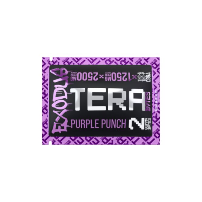 Exodus Tera Bytes Gummies 2500mg 2pc Purple Punch