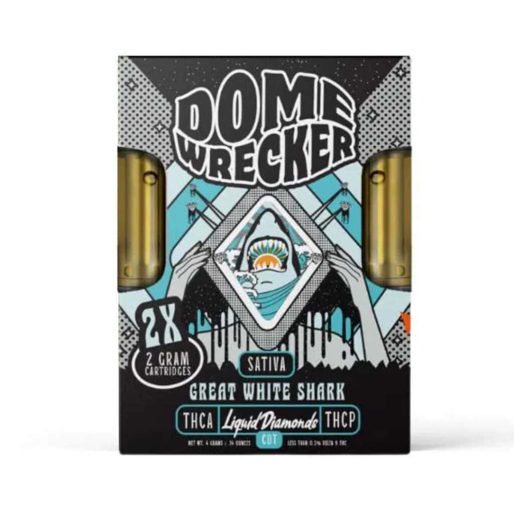 DomeWrecker THCa Cartridge 4g Great White Shark (Sativa)