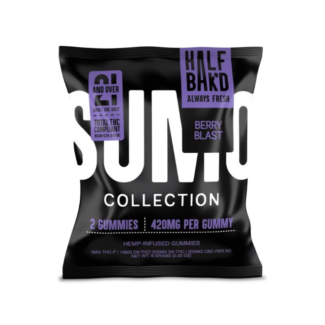 Half Bak’d Sumo Gummies 420mg 2pc Berry Blast