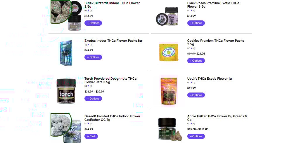 THCA products available online