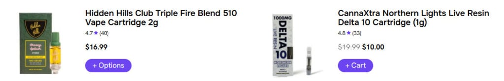 High quality vape carts on sale