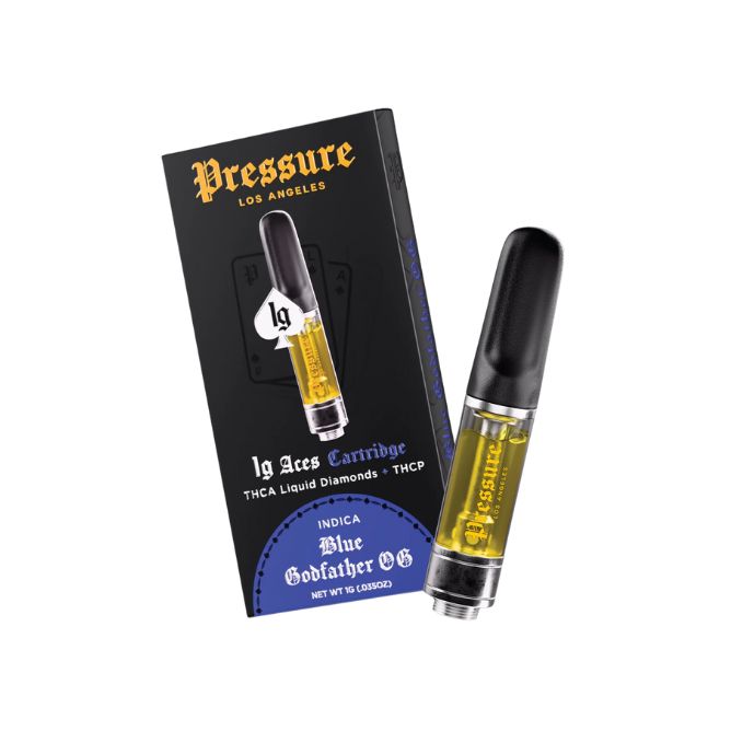 Pressure LA Aces Cartridge 1g Blue Godfather OG