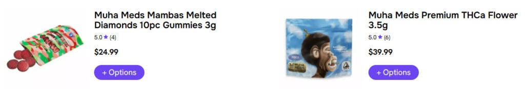 Sale on Muha Meds Vape Products