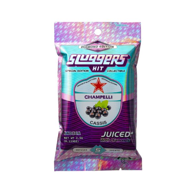 Sluggers Juiced Pre-Roll 3.5g 5pc Champelli (Indica)