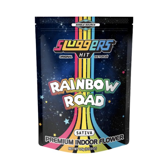 Sluggers Premium Flower Bag 3.5g Rainbow Road (Sativa)
