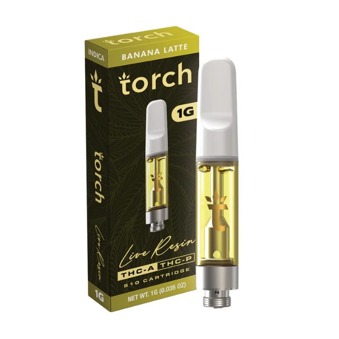 Torch THCa Live Resin Cartridge 1g Banana Latte (Indica)