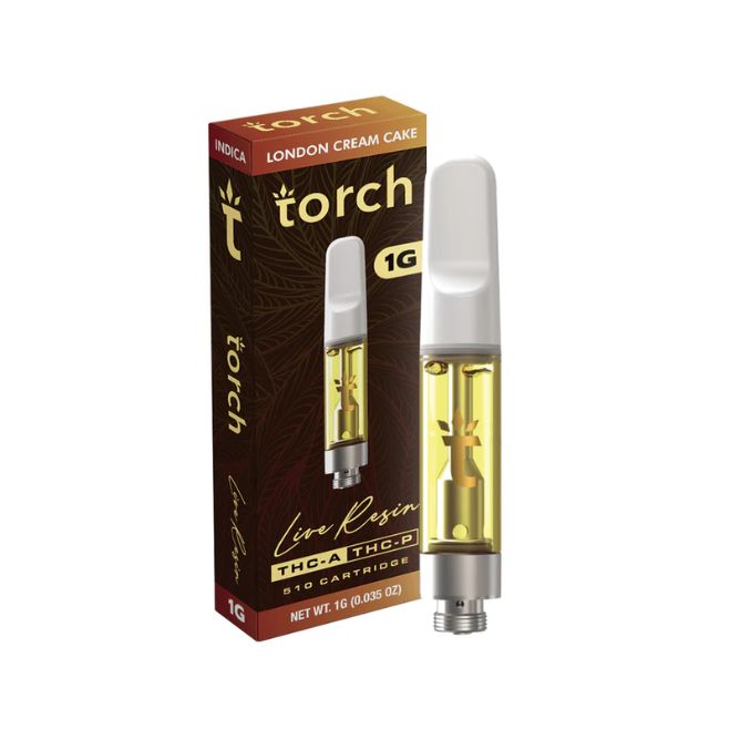 Torch THCa Live Resin Cartridge 1g London Cream Cake (Indica)