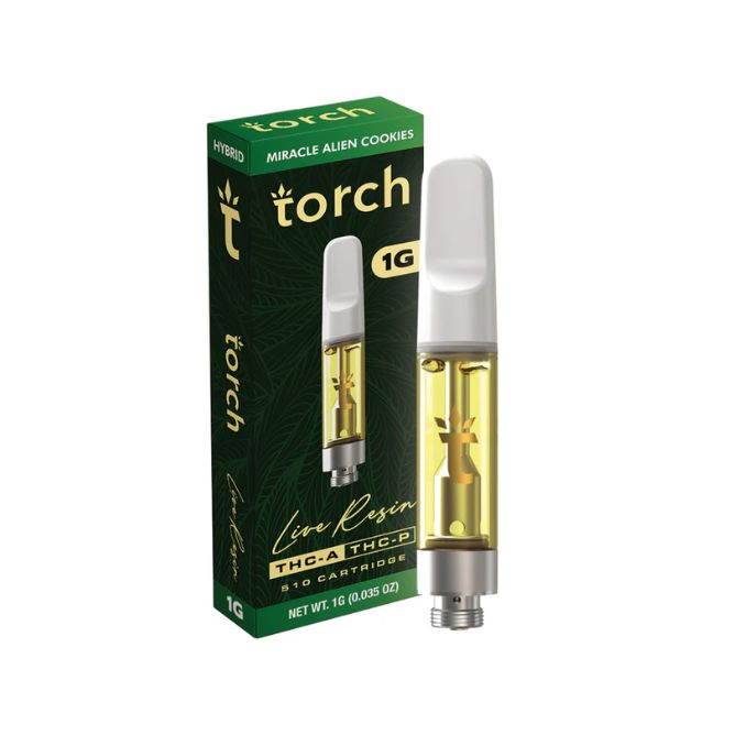 Torch THCa Live Resin Cartridge 1g Miracle Alien Cookies (Hybrid)