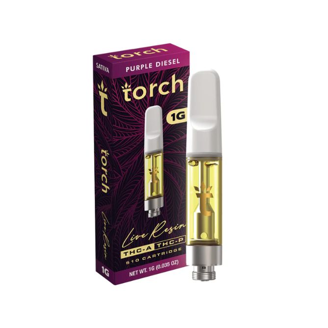 Torch THCa Live Resin Cartridge 1g Purple Diesel (Sativa)