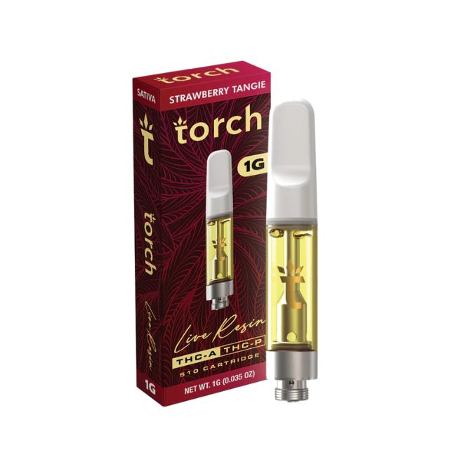 Torch THCa Live Resin Cartridge 1g Strawberry Tangie (Sativa)