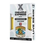 Xhale Live Resin THCA Liquid Diamonds Cartridge 2 x 1g Pineapple Express