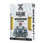 Xhale Live Resin THCA Liquid Diamonds Cartridge 2 x 1g Super Silver Haze