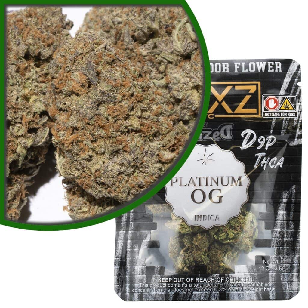 BRIXZ D9P Delta-9 Premium Indoor Flower 3.5g Platinum OG